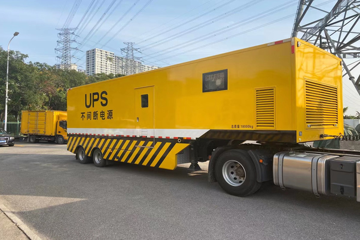 三台发电机租赁施工现场